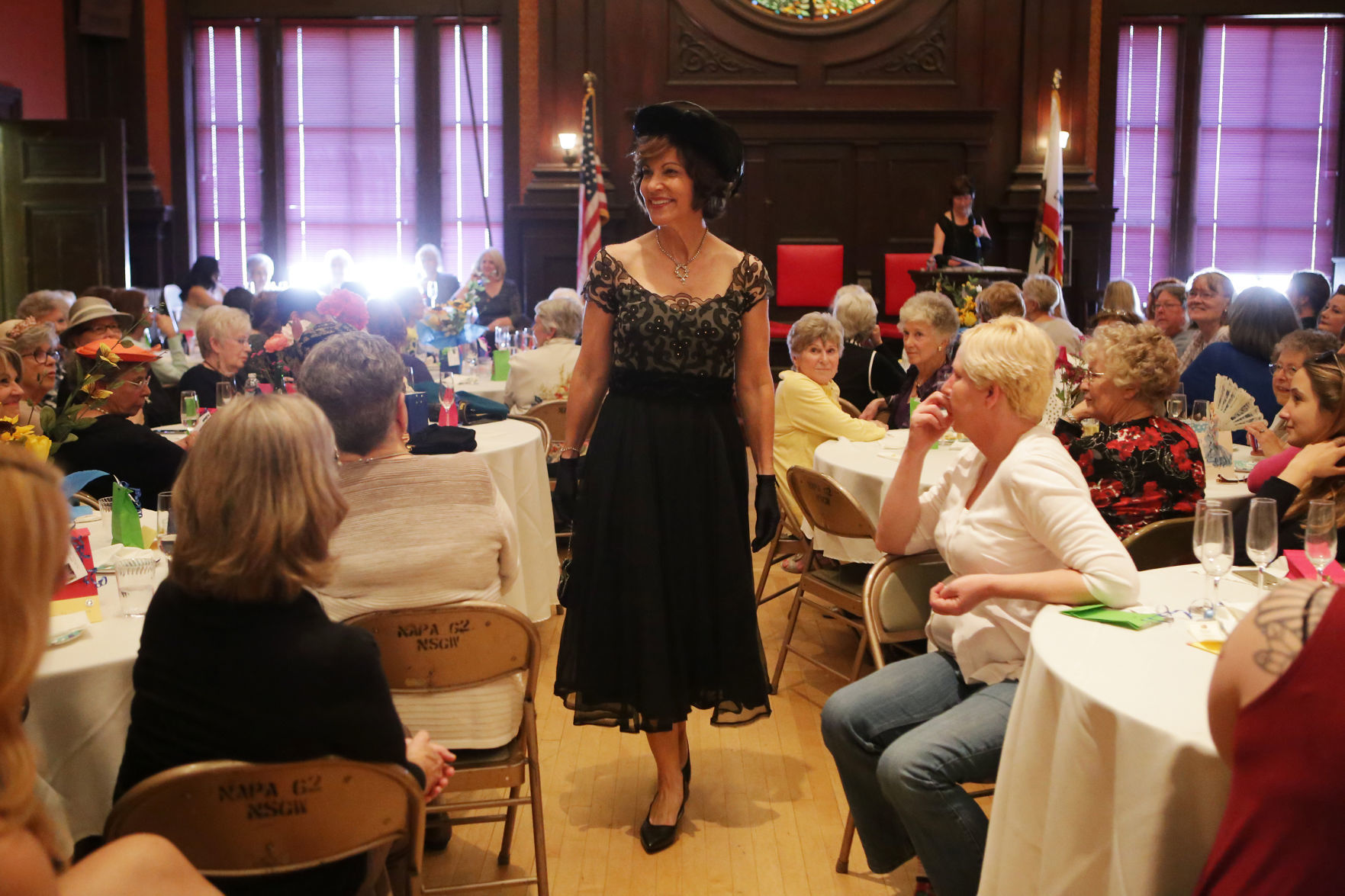 Vintage fashion show in Napa